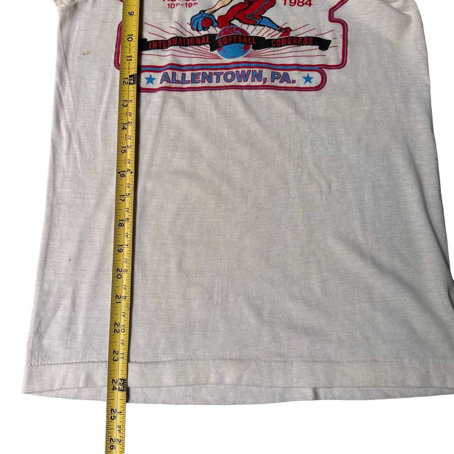 80s Fast pitch allentown tee - size S, M