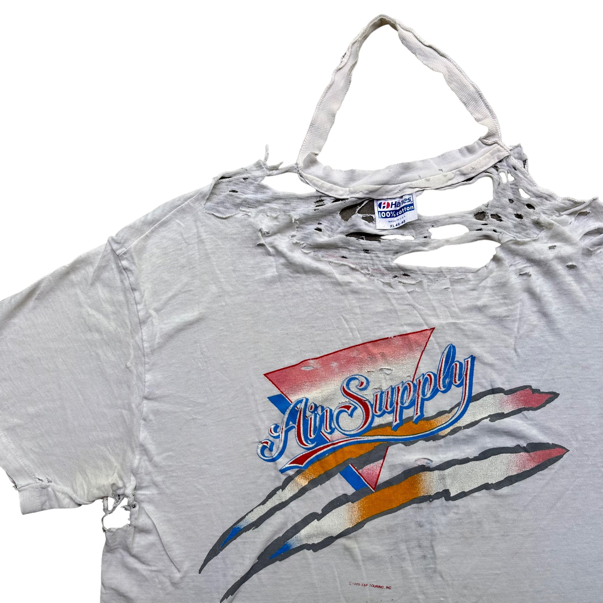 Destroyed 80s air supply tee M/L