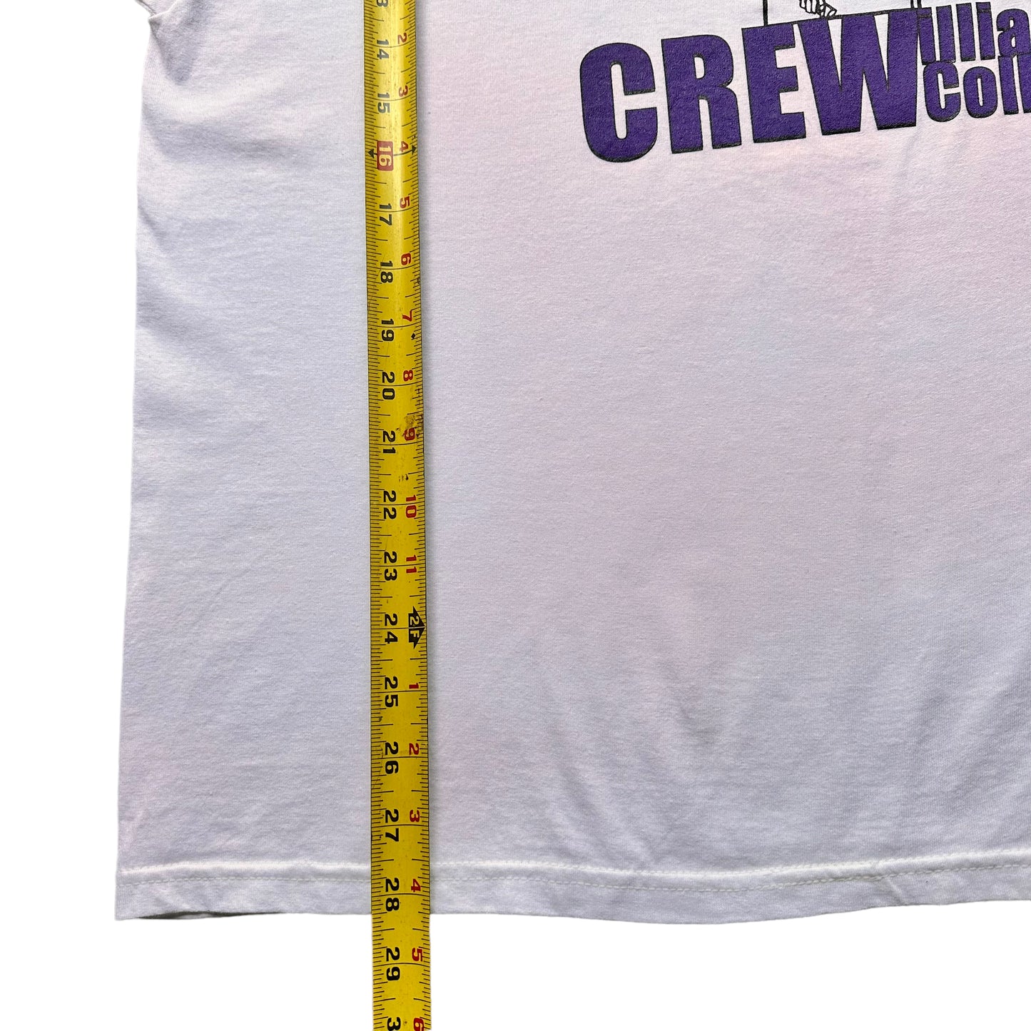 williams college crew tee XL