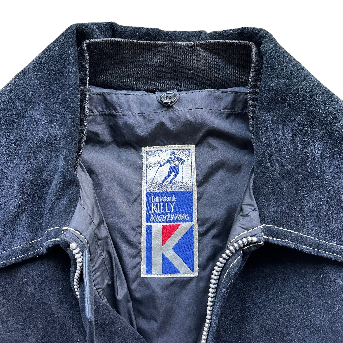 70s Suede ski jacket M/L