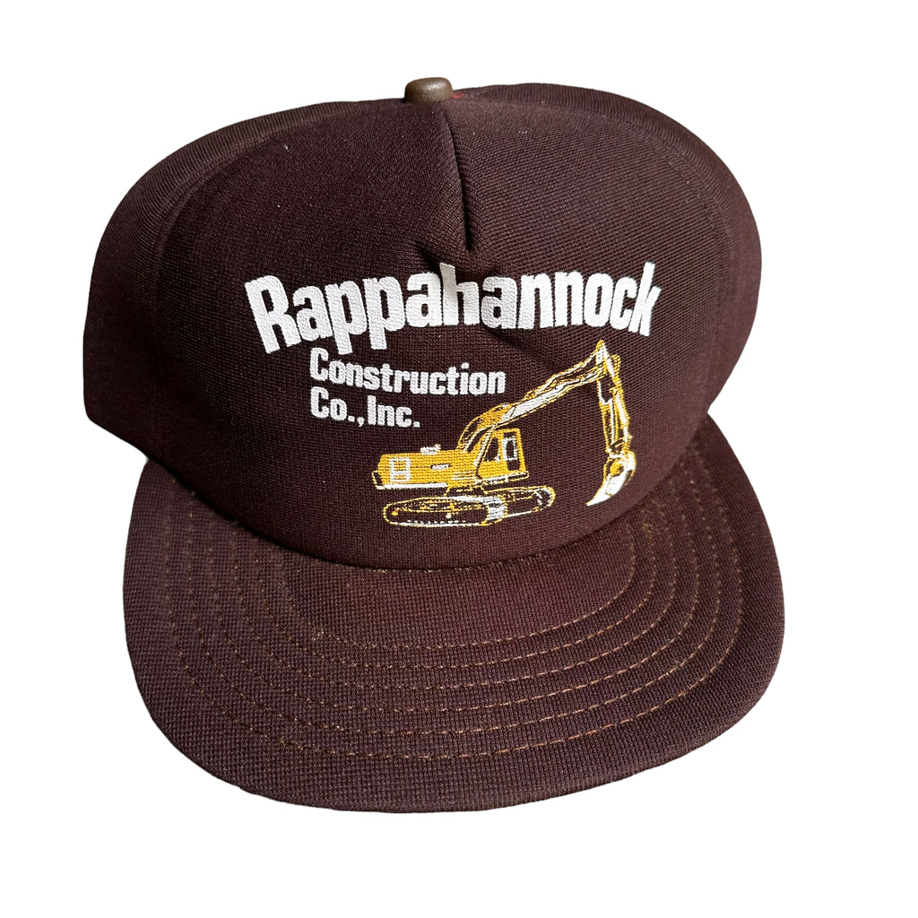 80s Rappahannock construction trucker hat
