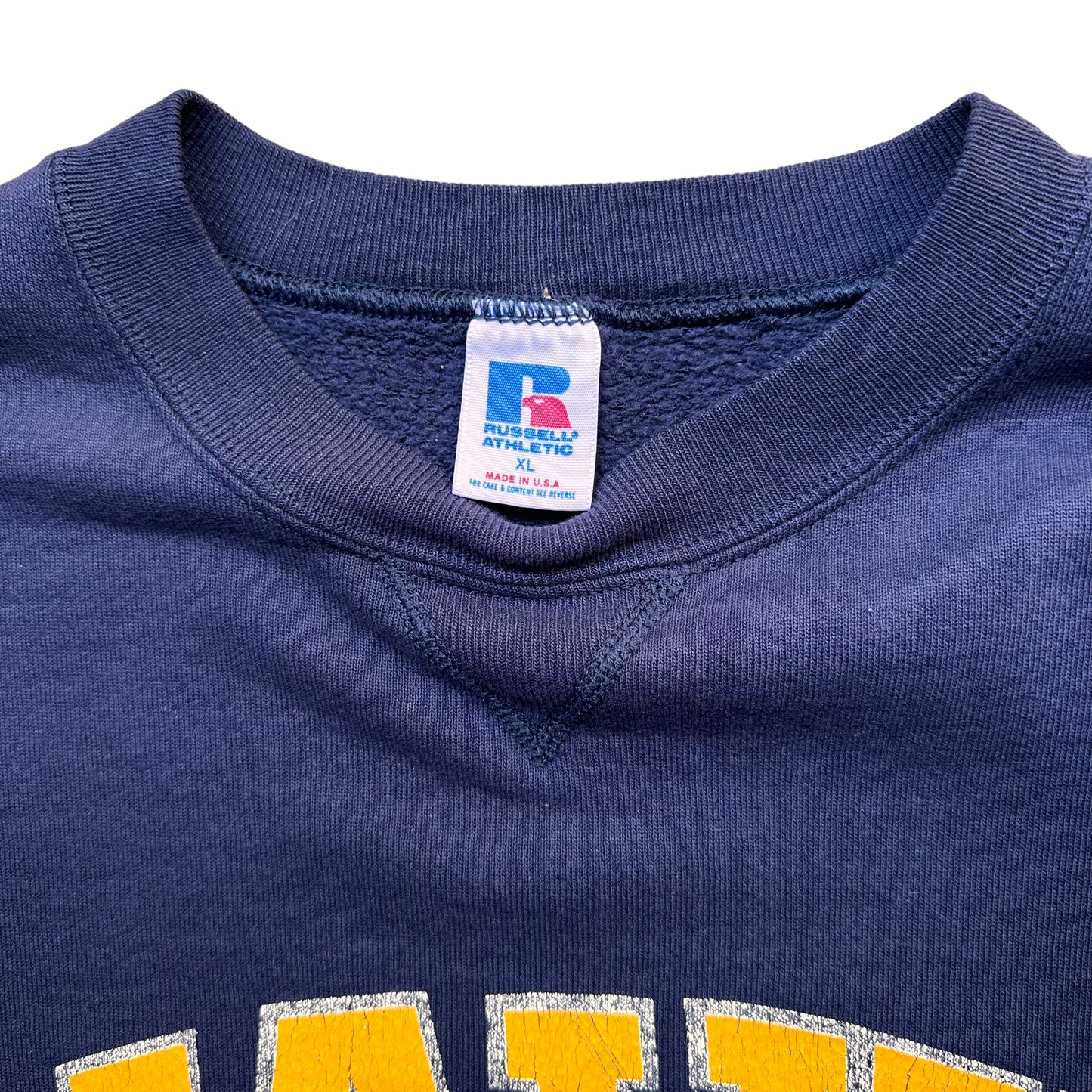 80s Navy football 69 russell sweatshirt large