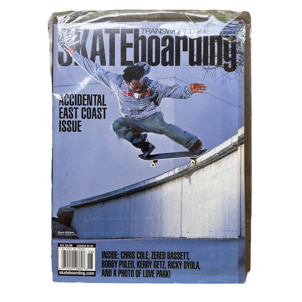 Transworld skateboarding june 2004 stevie cover