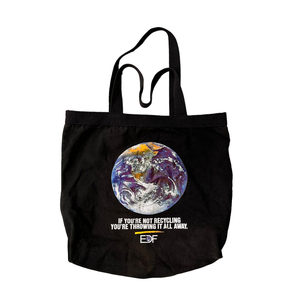 Throwing it all away earth recycling tote