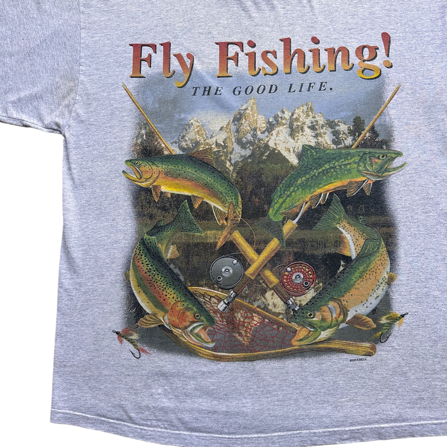 Fly fishing the good life tee XL