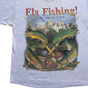 Fly fishing the good life tee XL – Vintage Sponsor