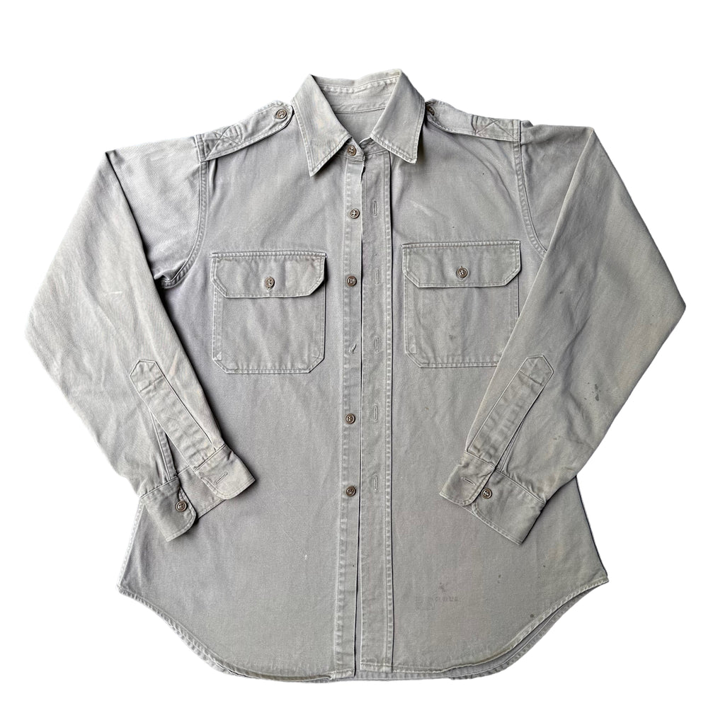 50s Thick cotton military shirt   medium