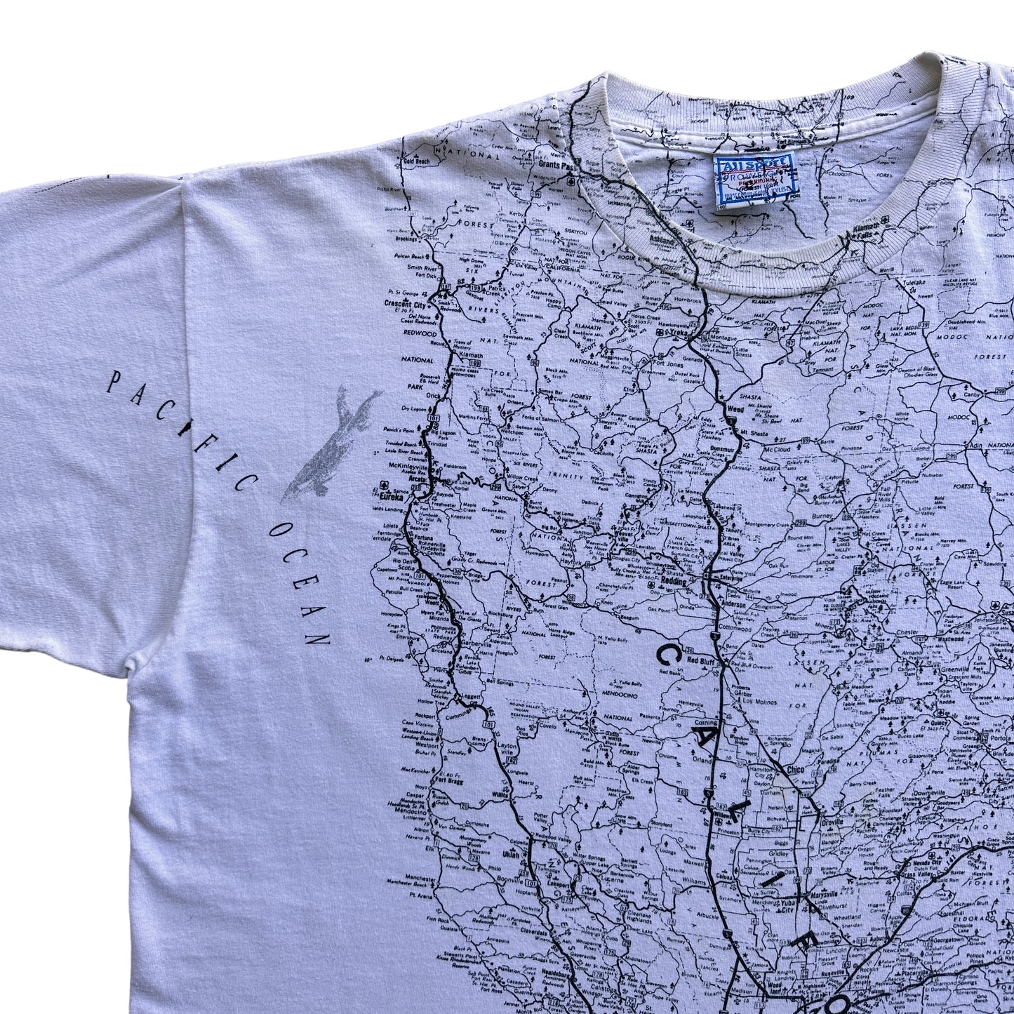 California map tee XL