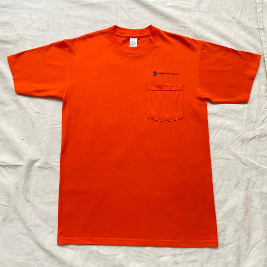 90s MTA Bridges and Tunnels Pocket Tee - Made in USA - Medium