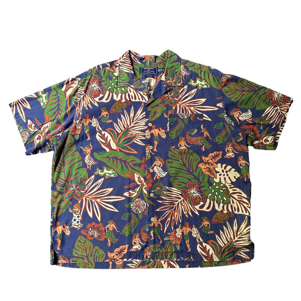 Polo sport hawaiian shirt XXL