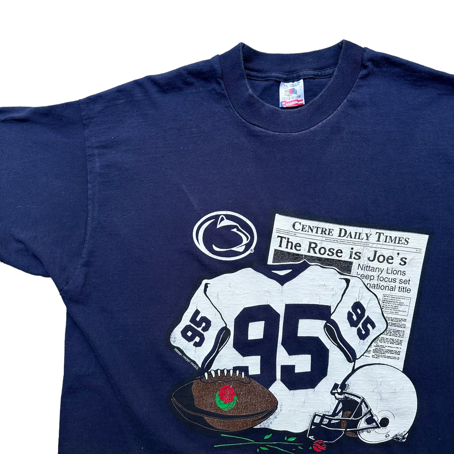 1995 Rose bowl pennstate tee XL