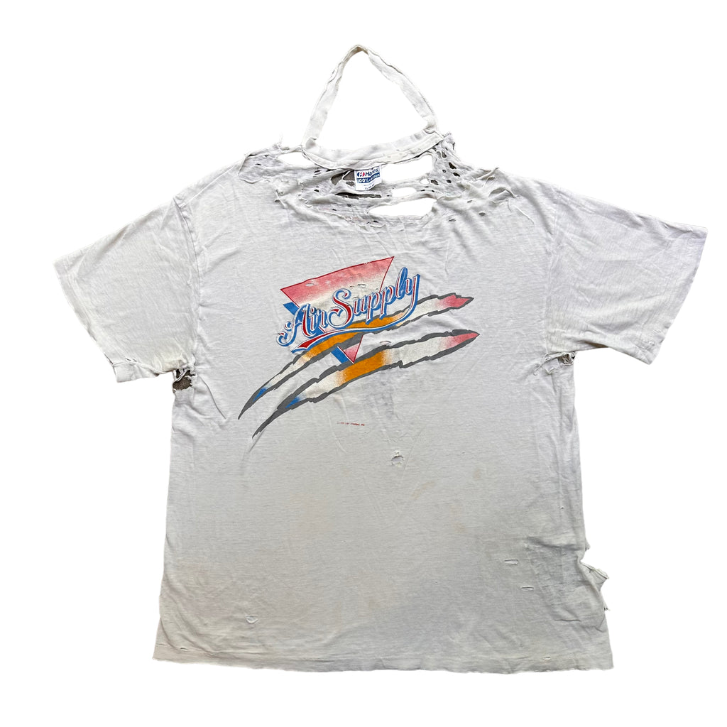 Destroyed 80s air supply tee M/L