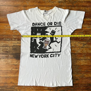 80s Keith Haring Dance or Die NYC Tee Medium