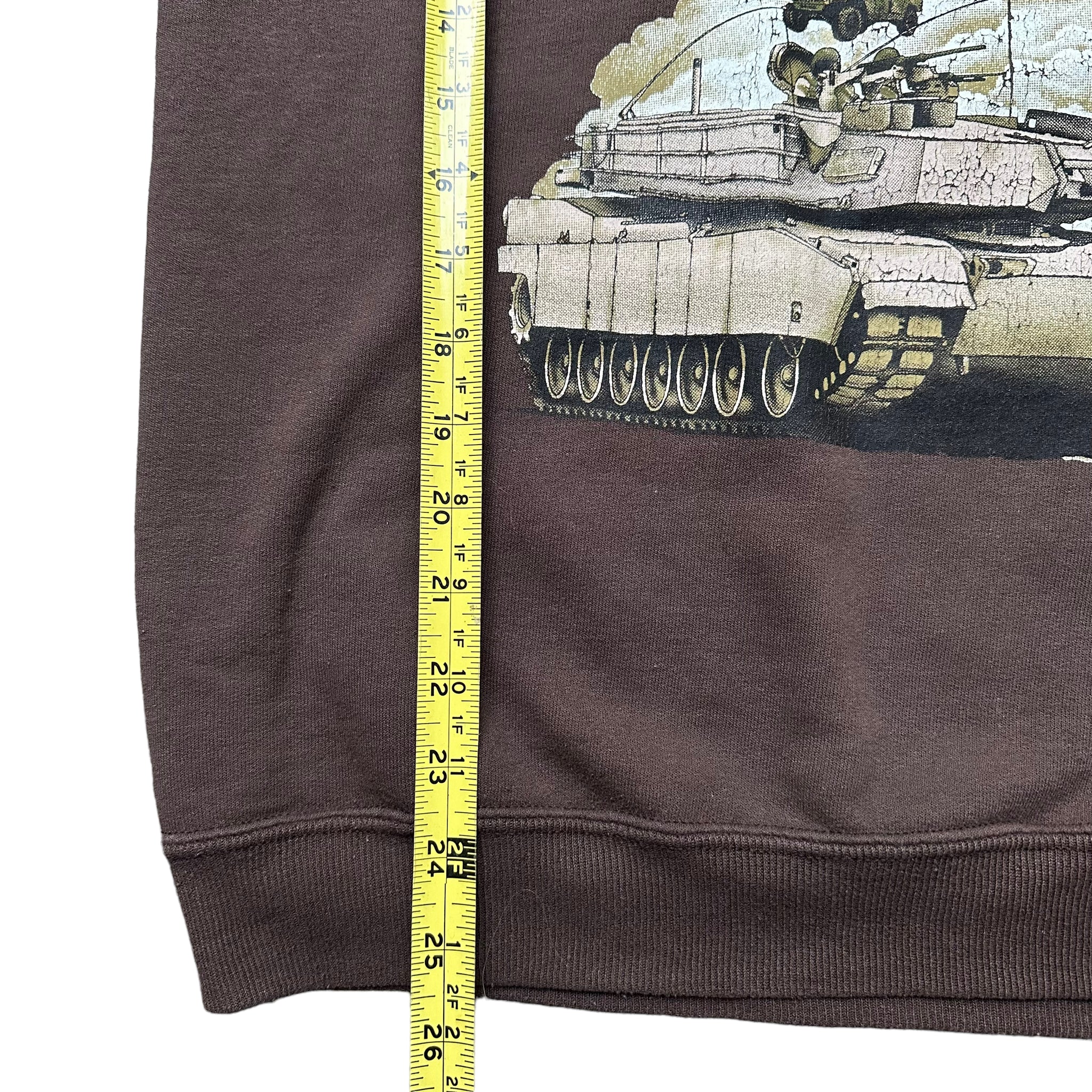Spooky Y2K Army tank sweatshirt M/L