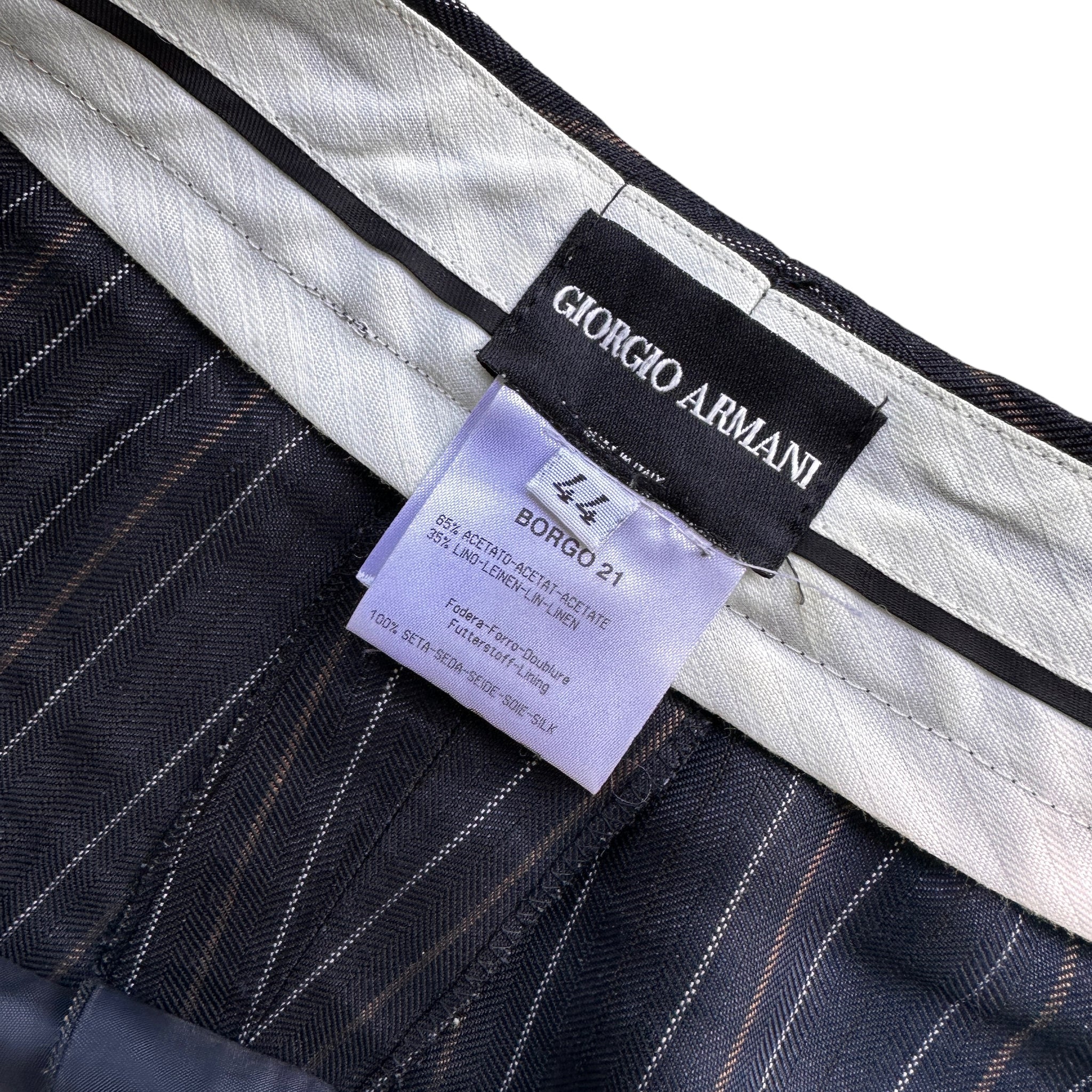 Giorgio Armani  women’s big flowy linen blend slacks  Made in italy🇮🇹   32/32