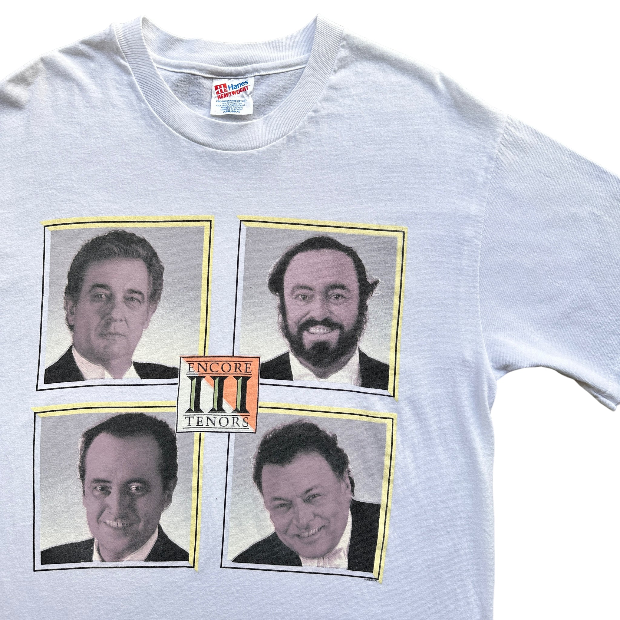 90s 3 Tenors tee pavarotti and the other guy large