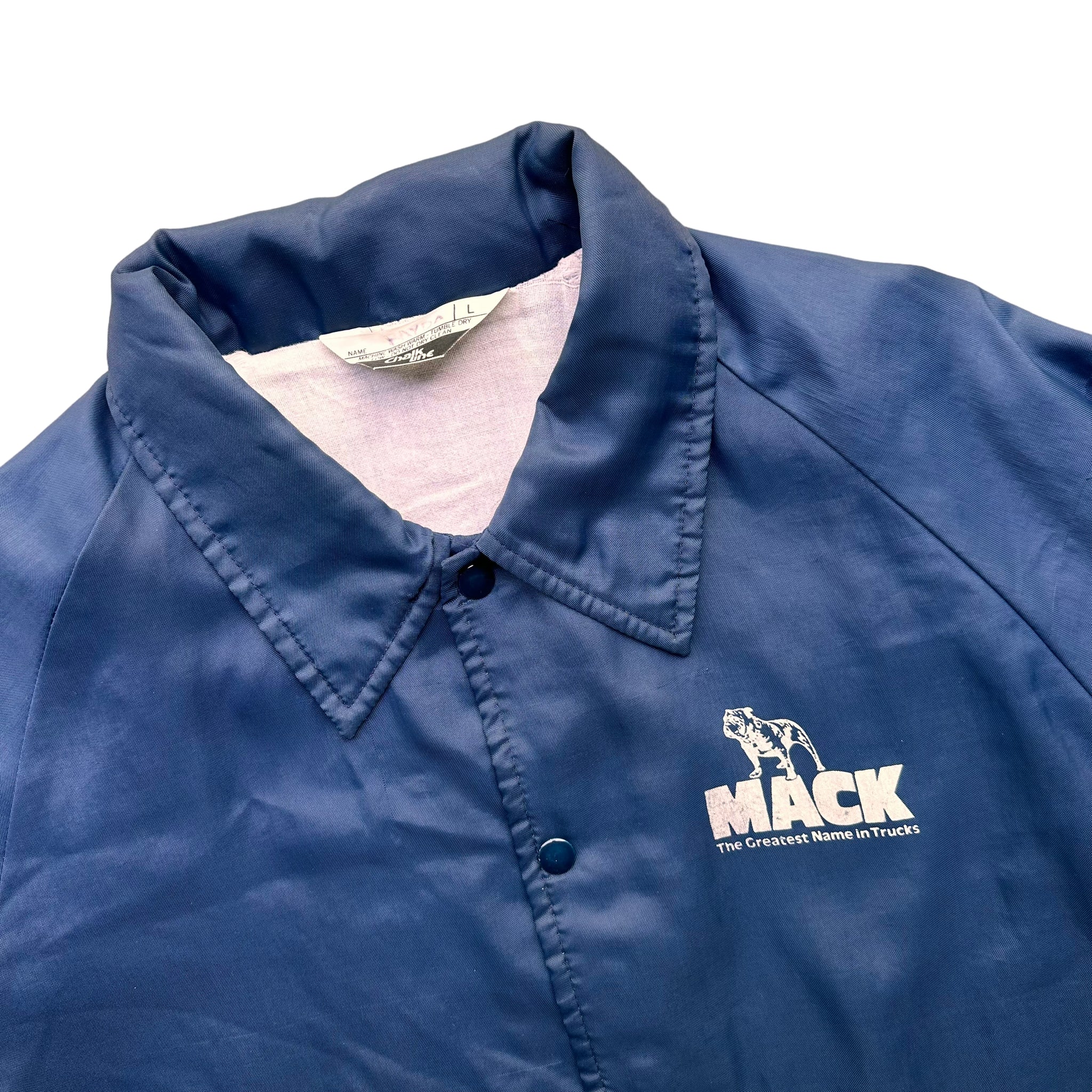 80s Mack truck track jacket large