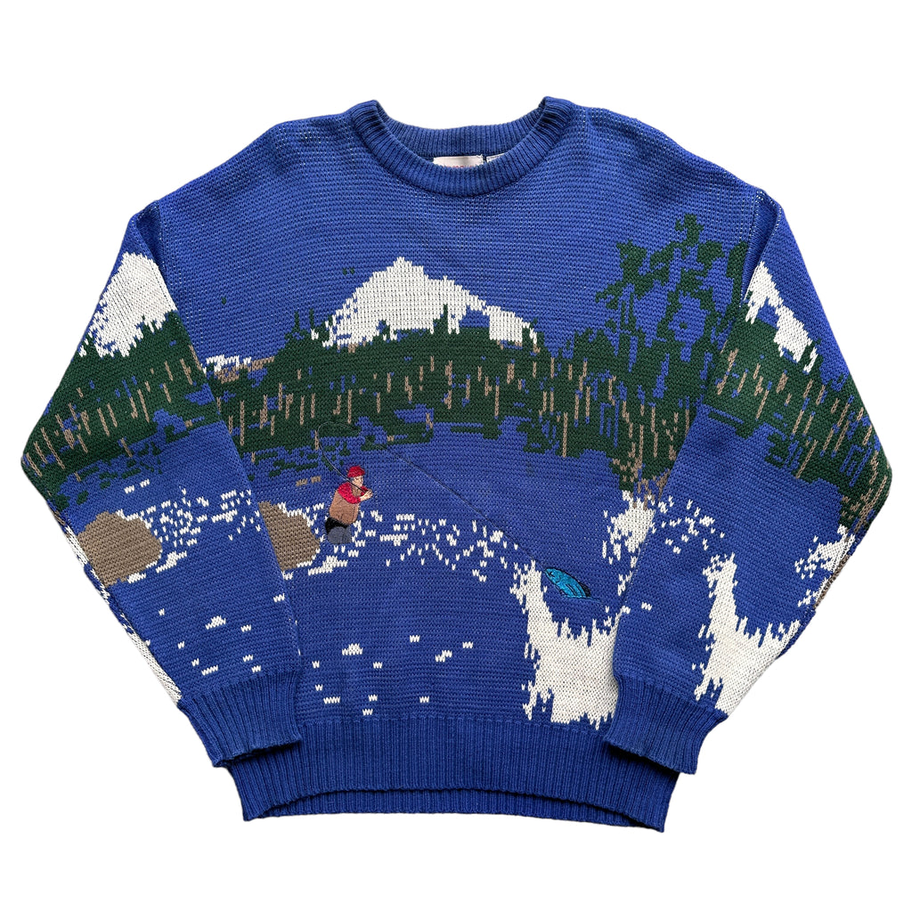 Mountain fishing sweater  medium