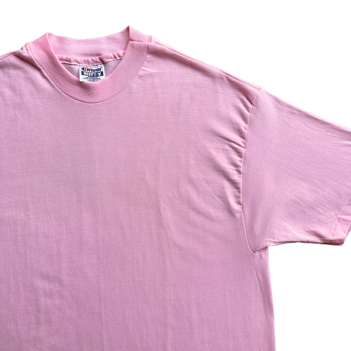 90s Pink hanes blank tee M/L