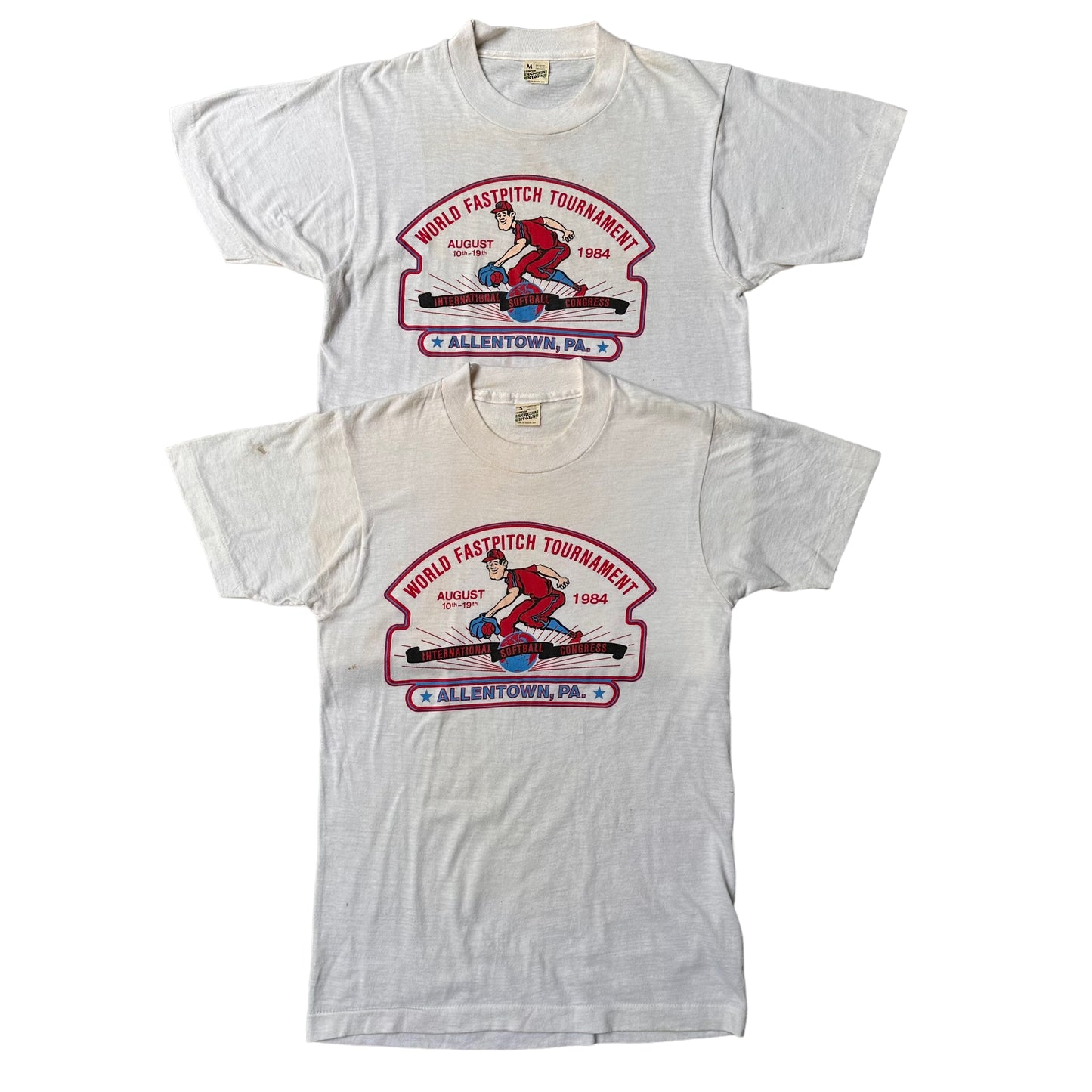 80s Fast pitch allentown tee - size S, M