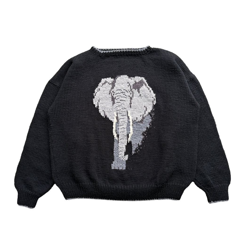 Elephant sweater. homemade. Xl