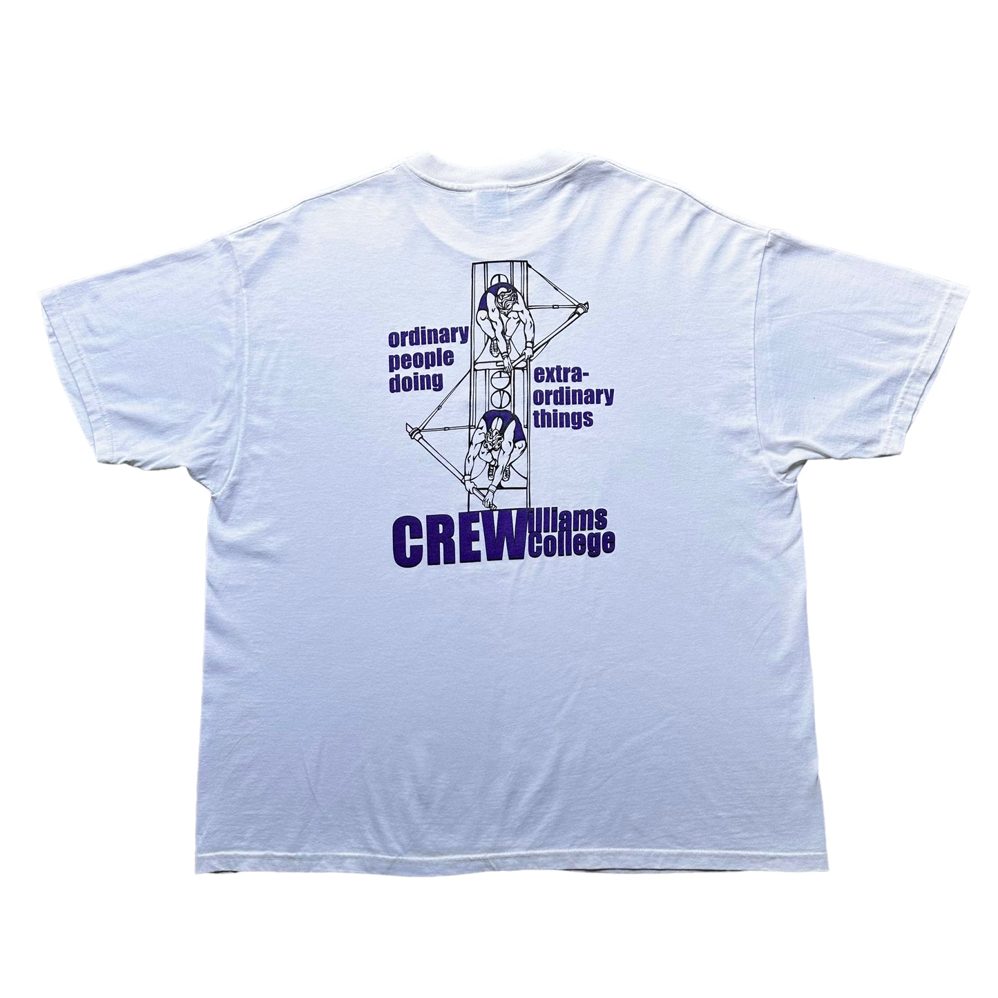 williams college crew tee XL