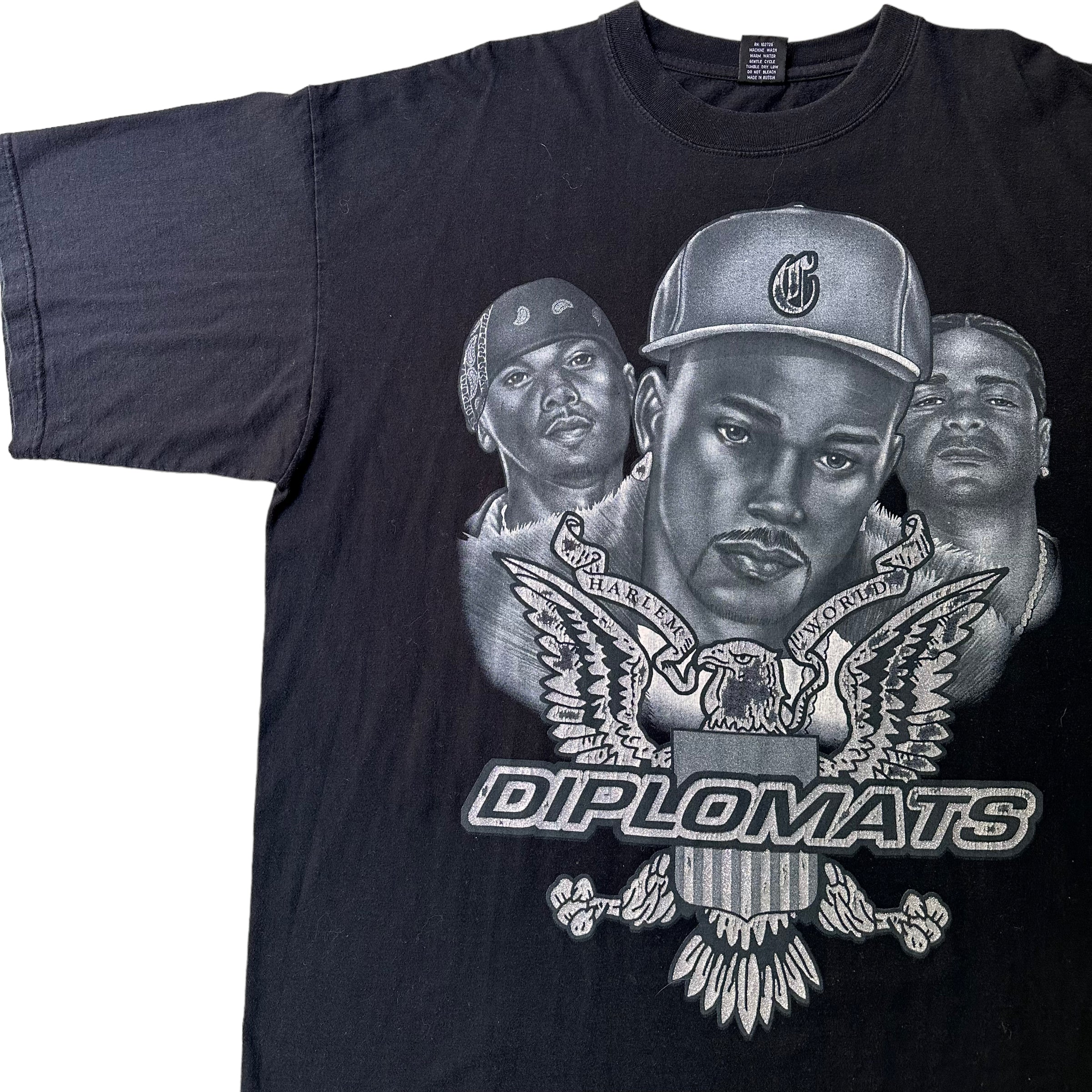 【激レア】DIPLOMATS DIPSET Tシャツ　ディプロマッツ REASON × Dipset Tシャツ 限定 コラボ 半袖 メンズ 春夏用 黒