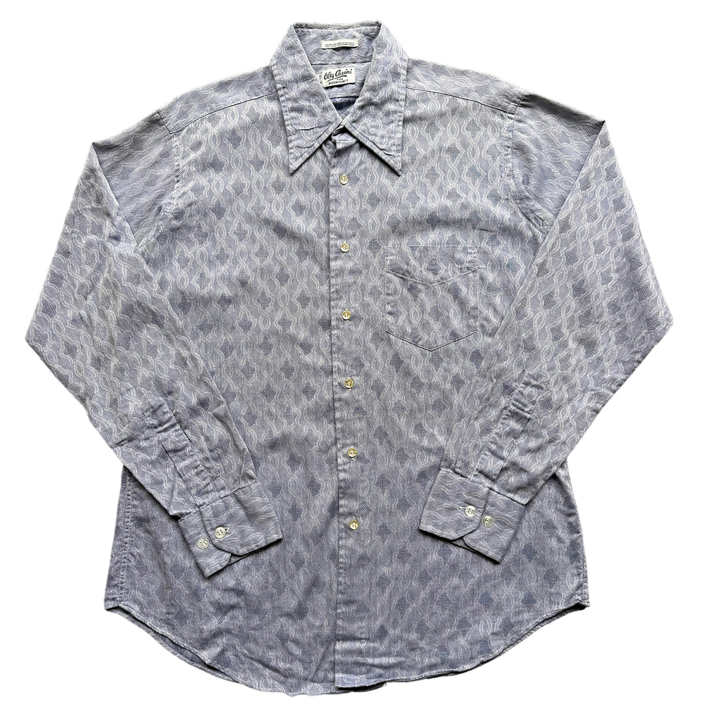 70s Wiseguy style woven shirt   XL