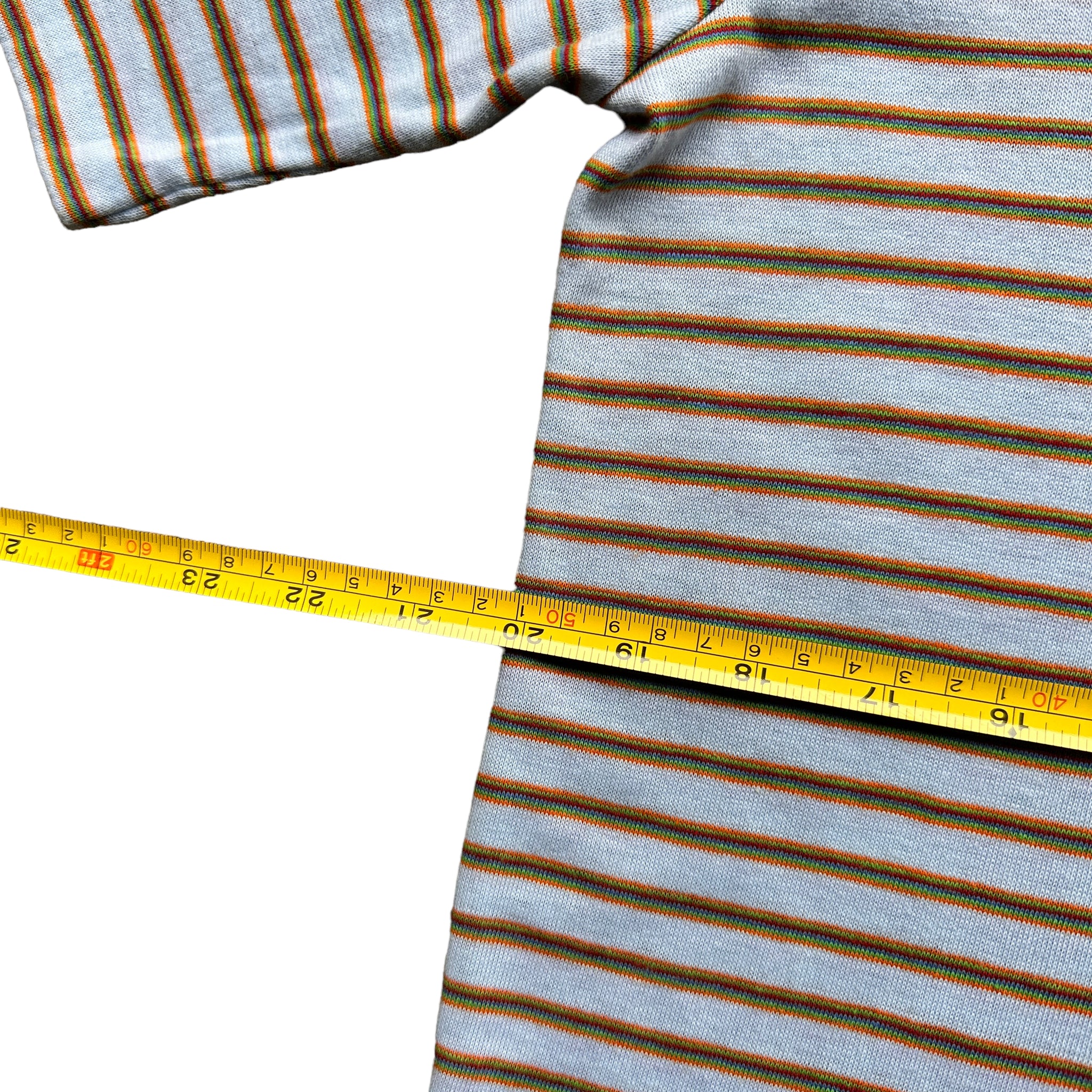 80s Striped polo shirt    medium