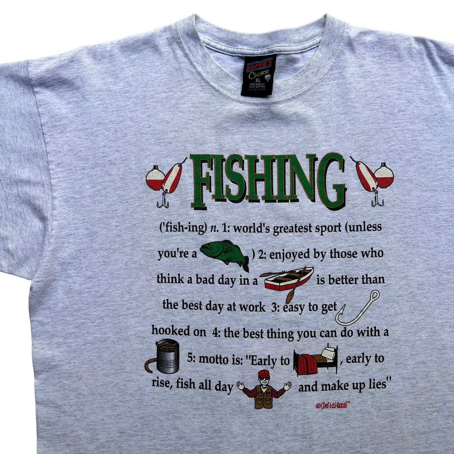 90s fishing tee XL