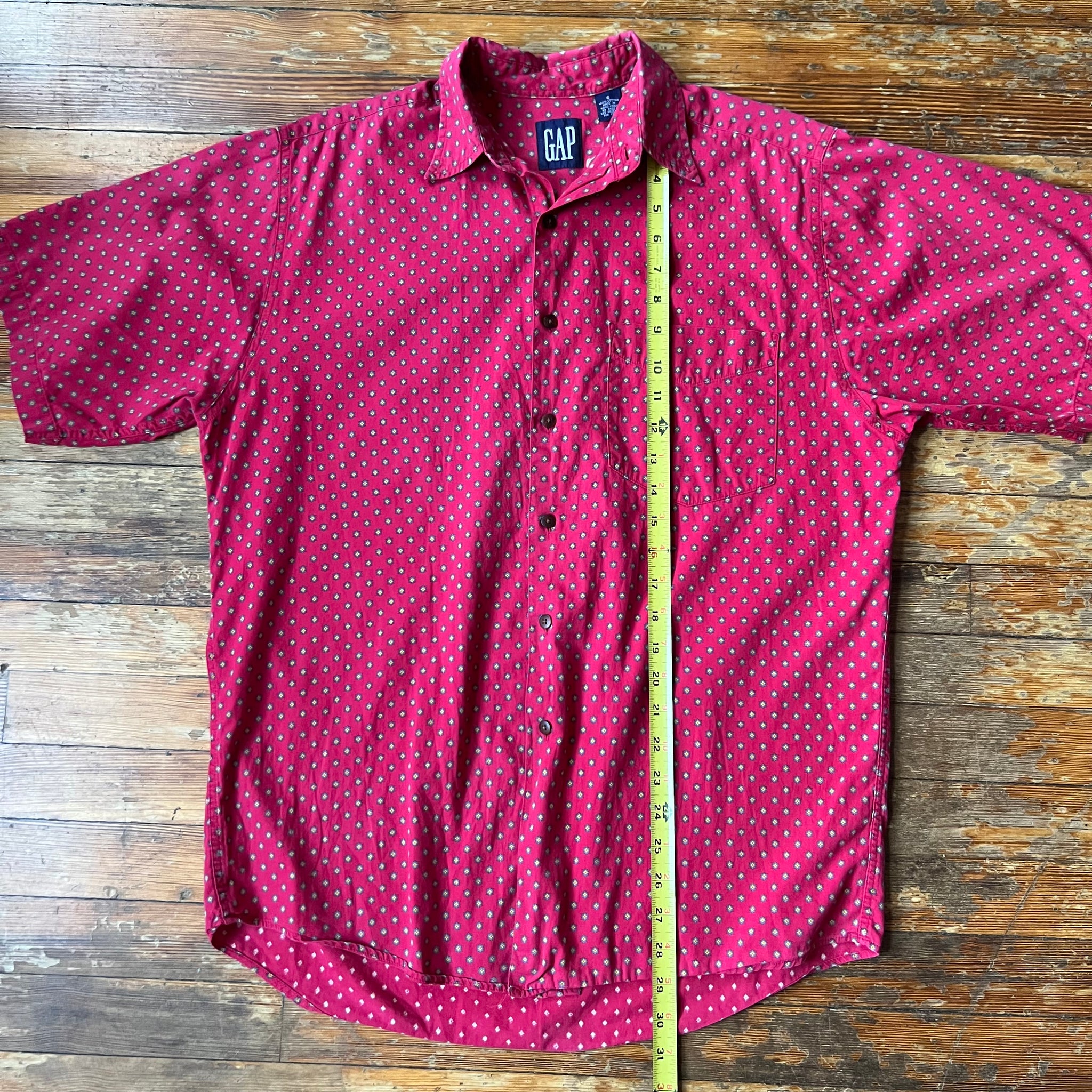 90s GAP Patterned Button Up Medium/Large