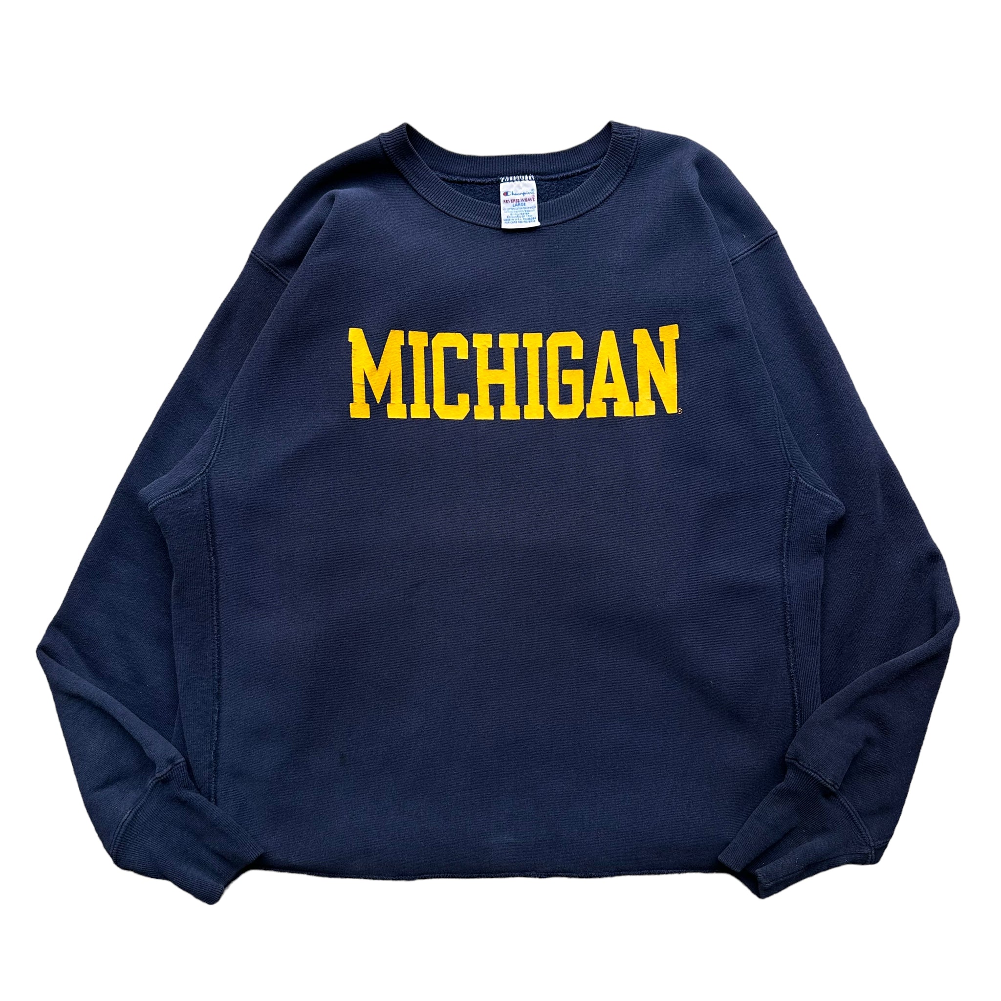 90s Michigan champion reverse weave large cropped – Vintage Sponsor