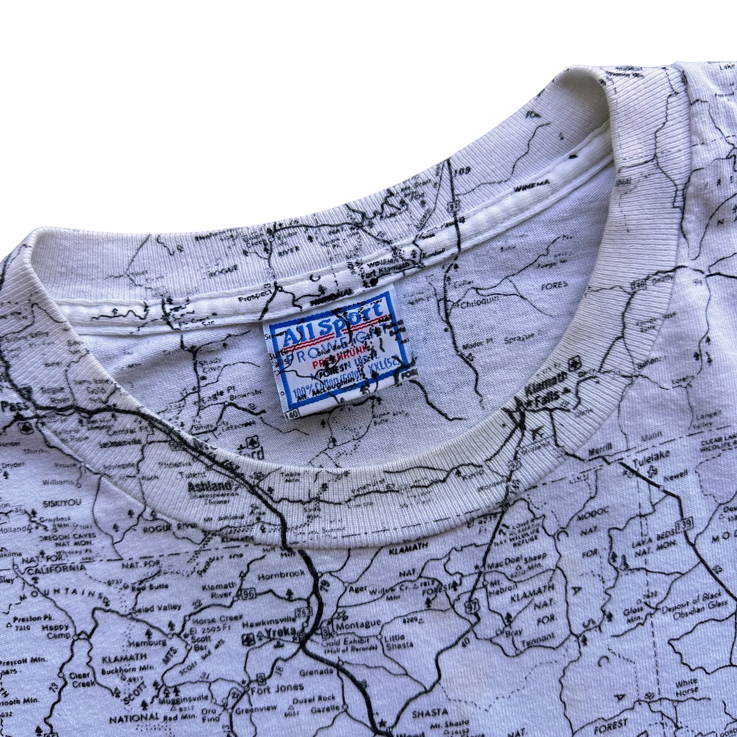 California map tee XL