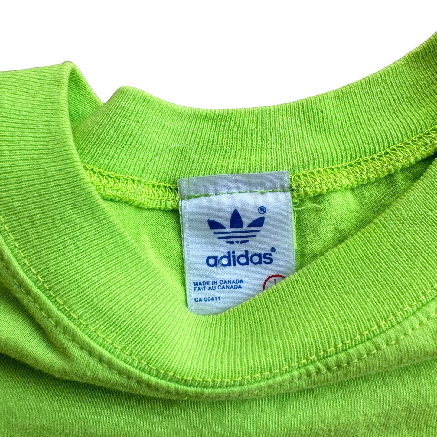 80s Adidas torsion tee Large