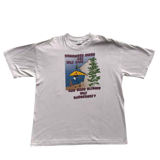 80s Safe sex hang gliding tee XL