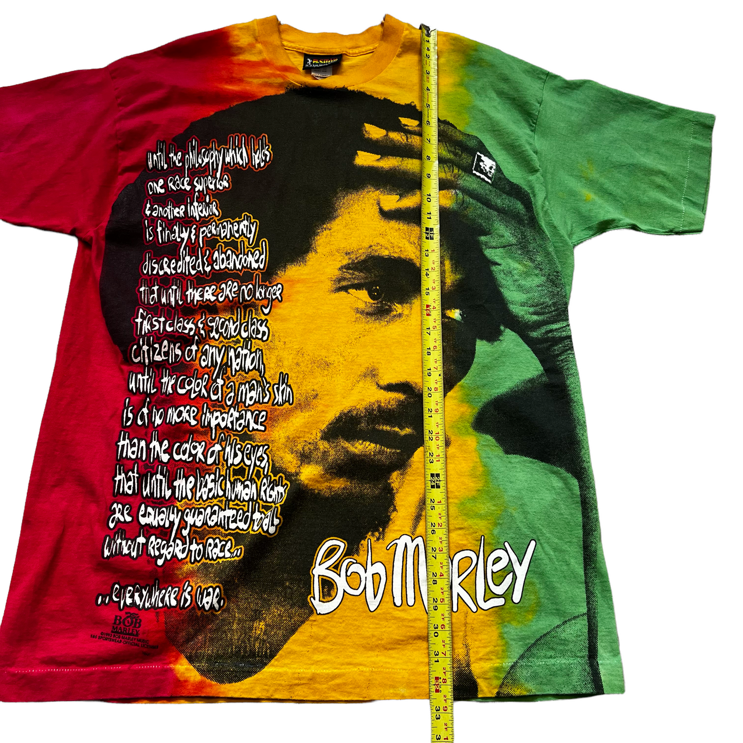 1993 Bob Marley tie dye t shirt XL