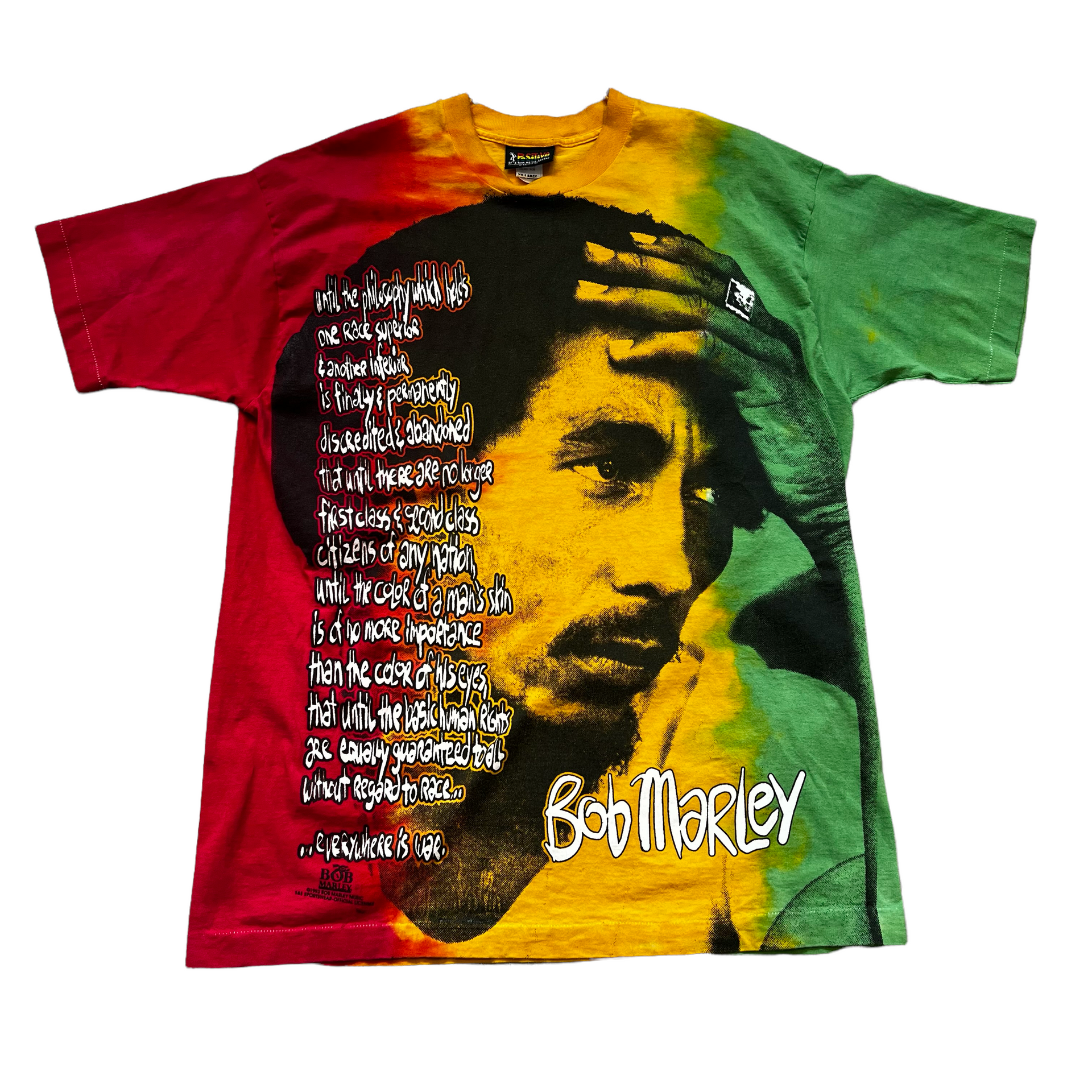 1993 Bob Marley tie dye t shirt XL – Vintage Sponsor
