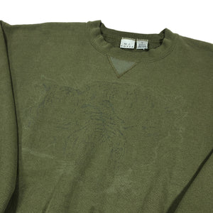 Faded print tiger sweatshirt XL