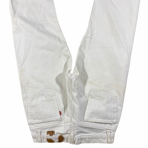 80s Levis 501 white jeans. 31/32
