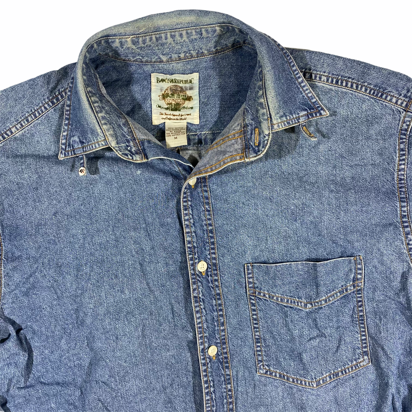 90s Banana republic denim shirt medium