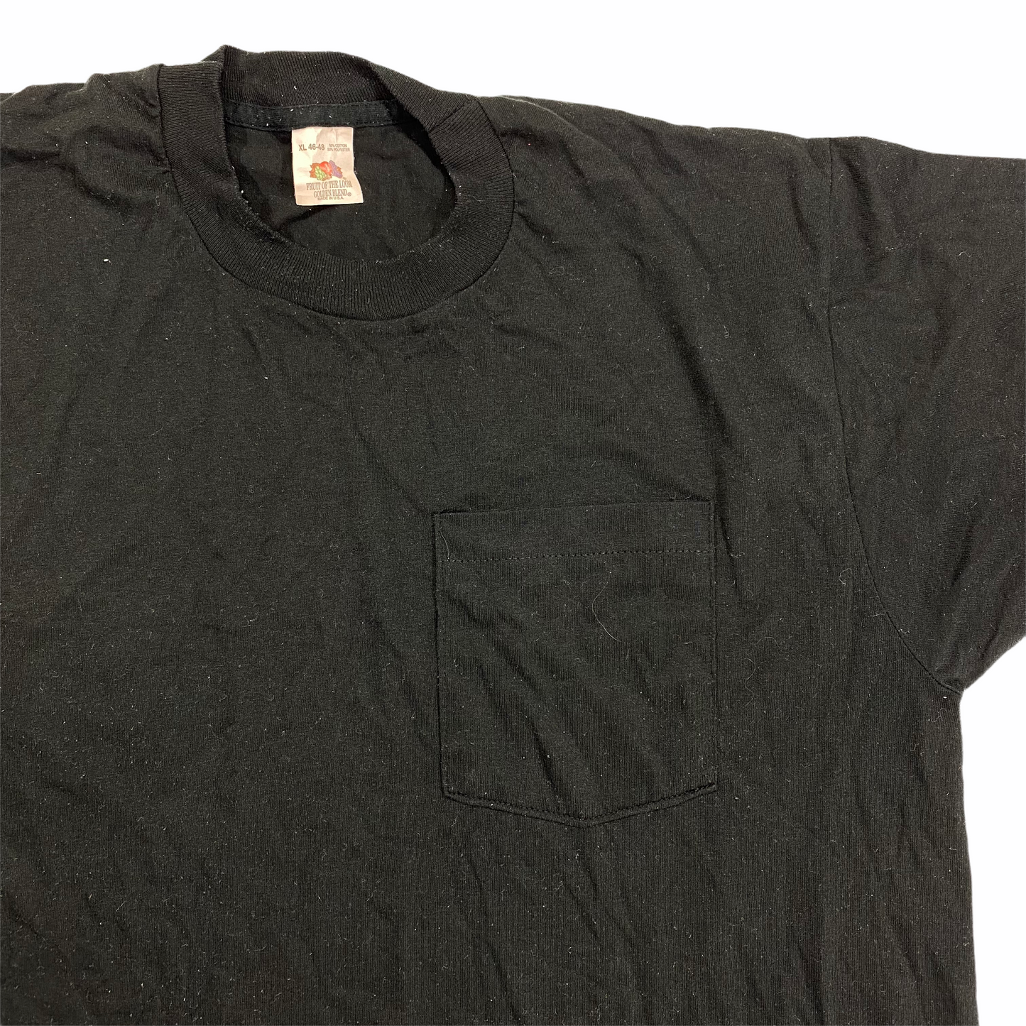 80s Black pocket tee. L/XL