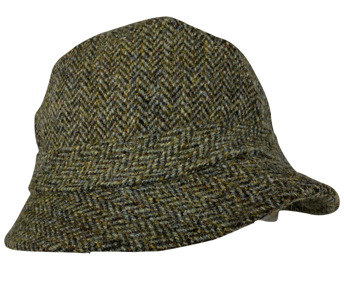 Harris tweed hat small