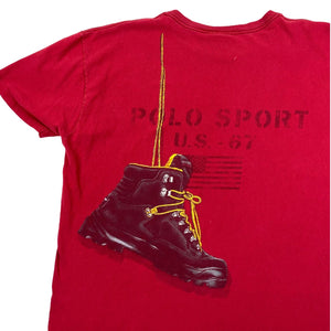 Polo sport hiking boot tee. large