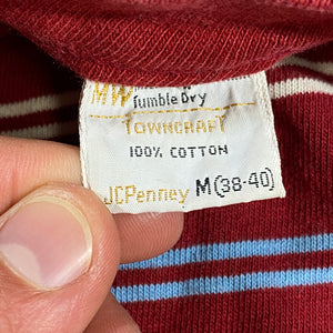 70s JC Penny striped long sleeve. boys medium? (really small)