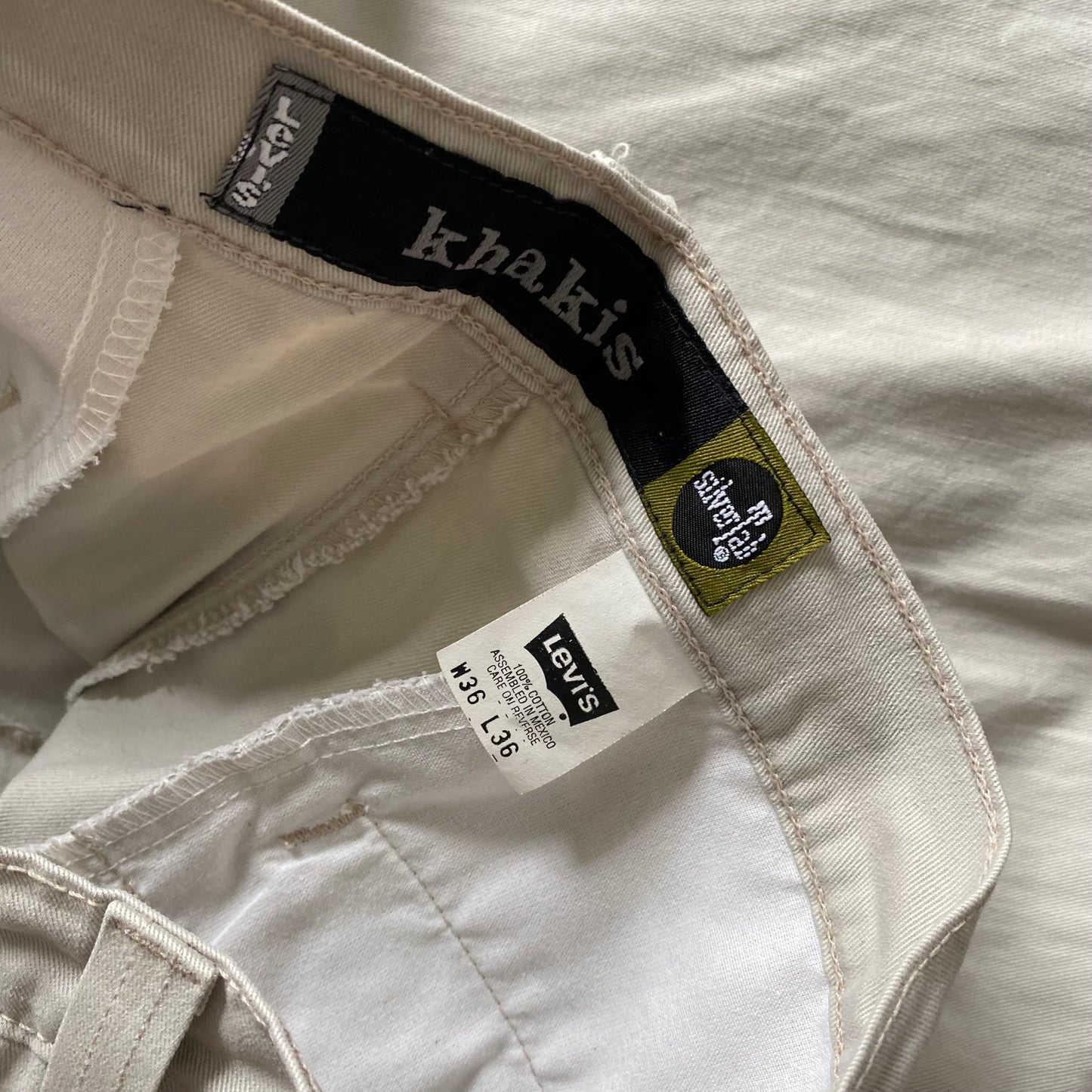 Levi's Silvertab Baggy khakis.36/36