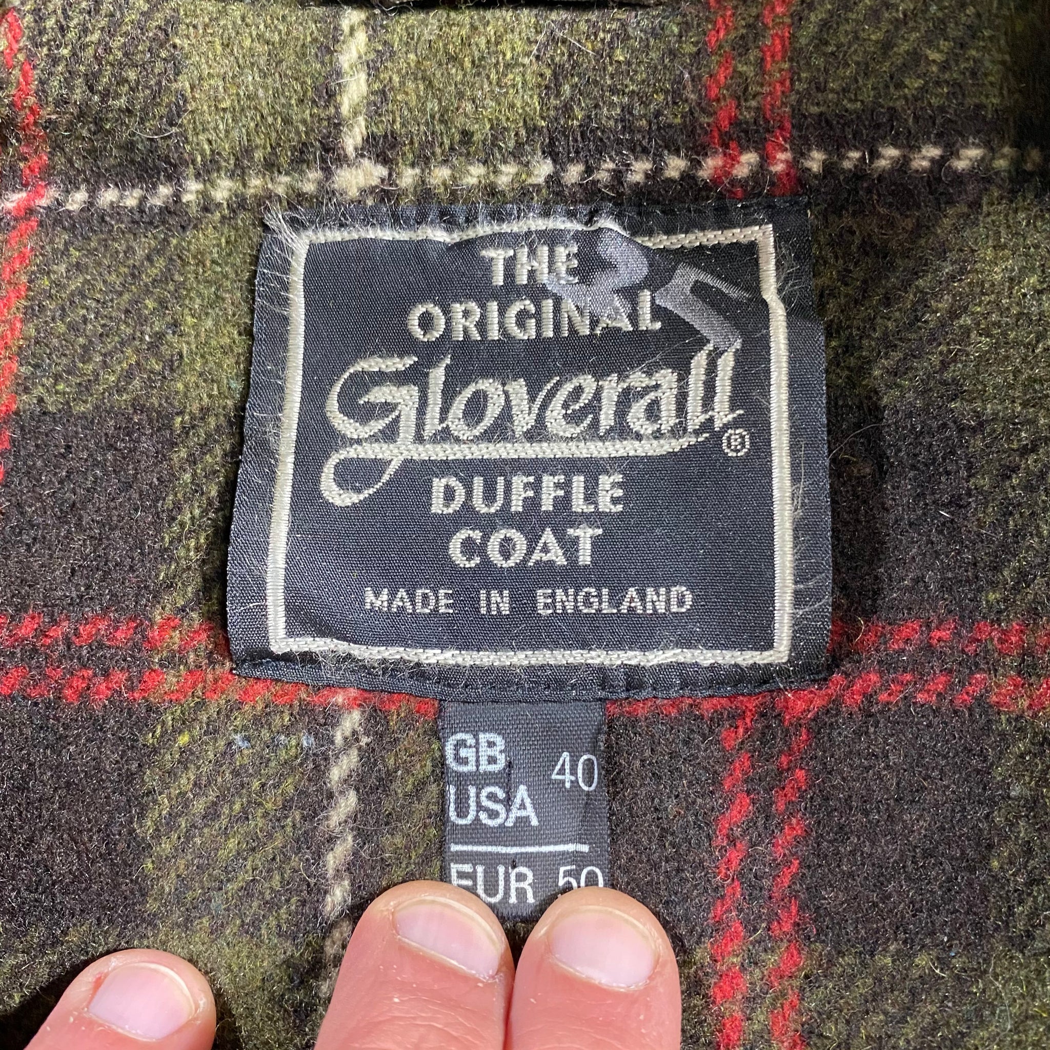 Wool Duffle Coat Made in England Small