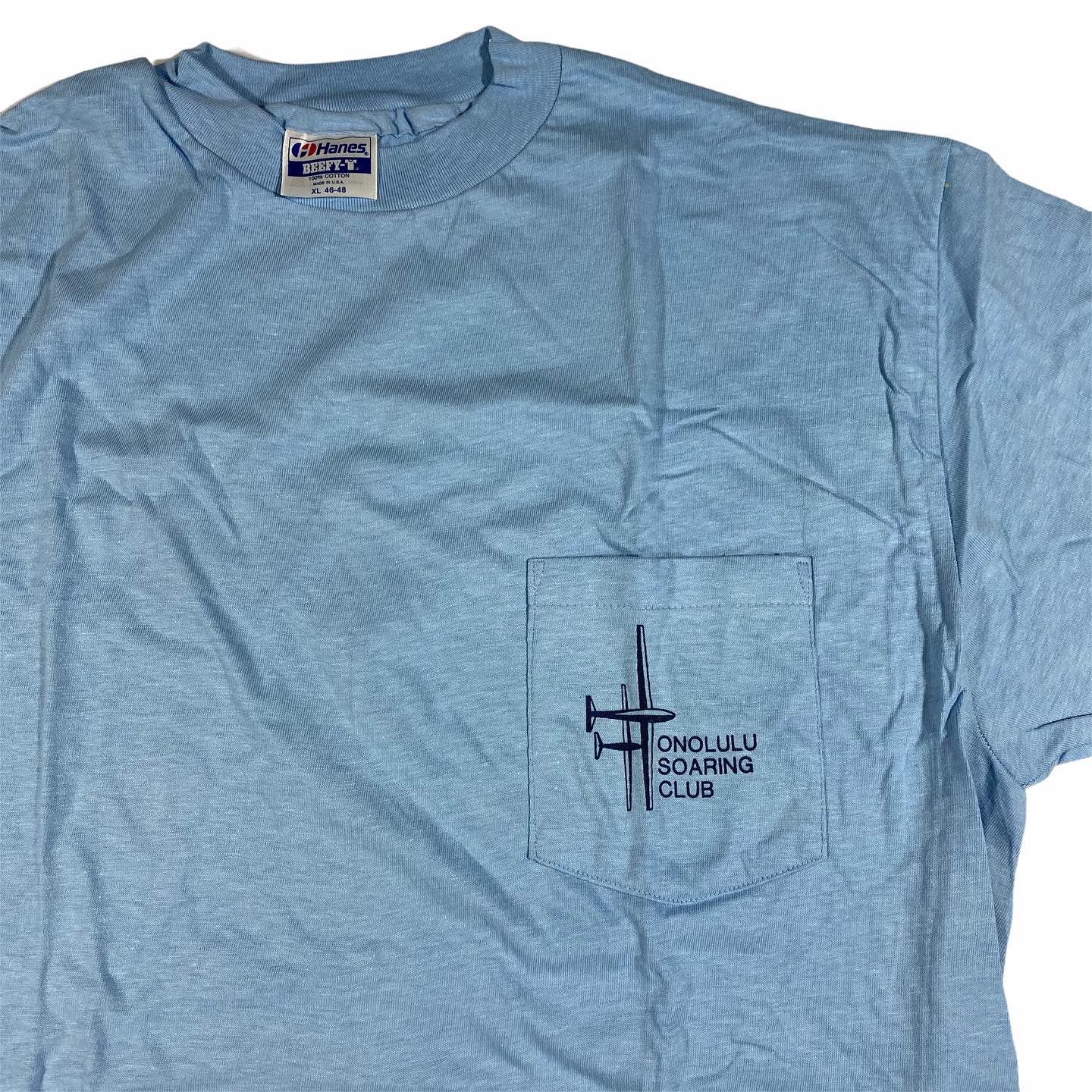 80s Honolulu Soaring Glider Pocket T-Shirt L/XL