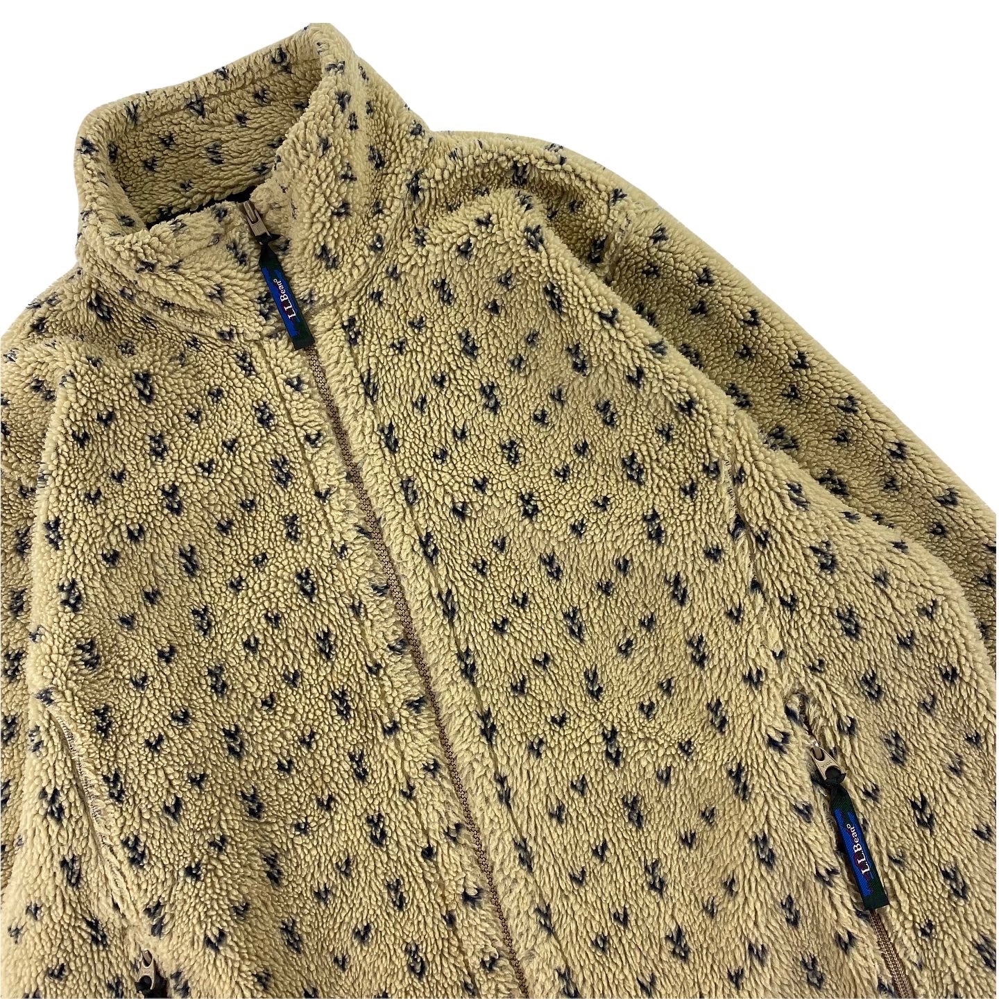 LL Bean birds eye deep pile fleece. S/M fit – Vintage Sponsor LL Bean birds eye deep pile fleece. S/M fit – Vintage Sponsor