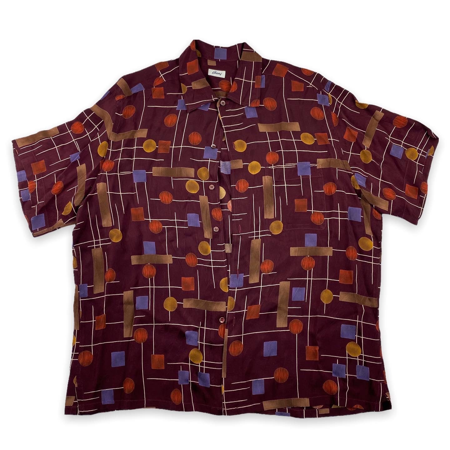 Wise guy style brioni rayon shirt XL