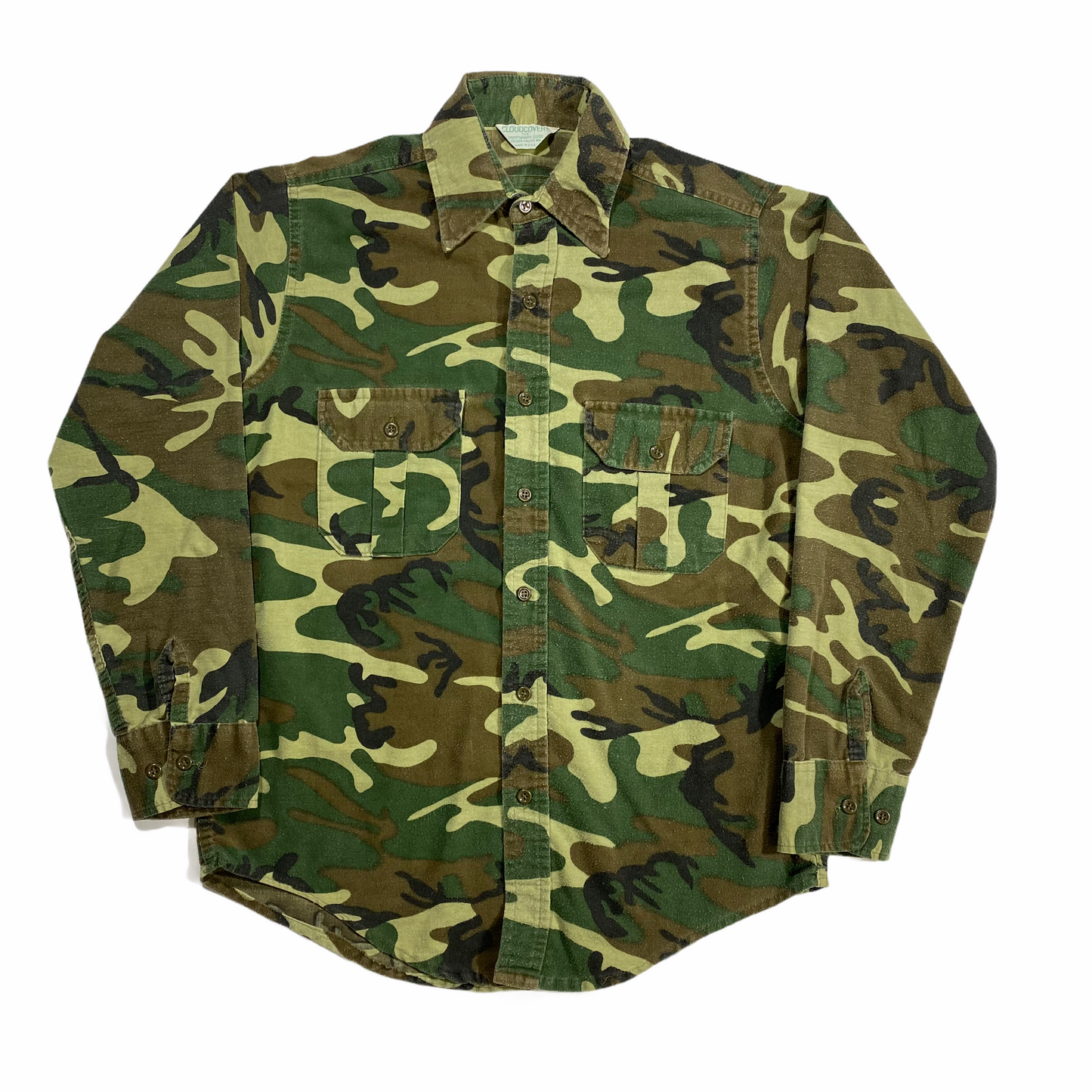 80s Camo button down M/L